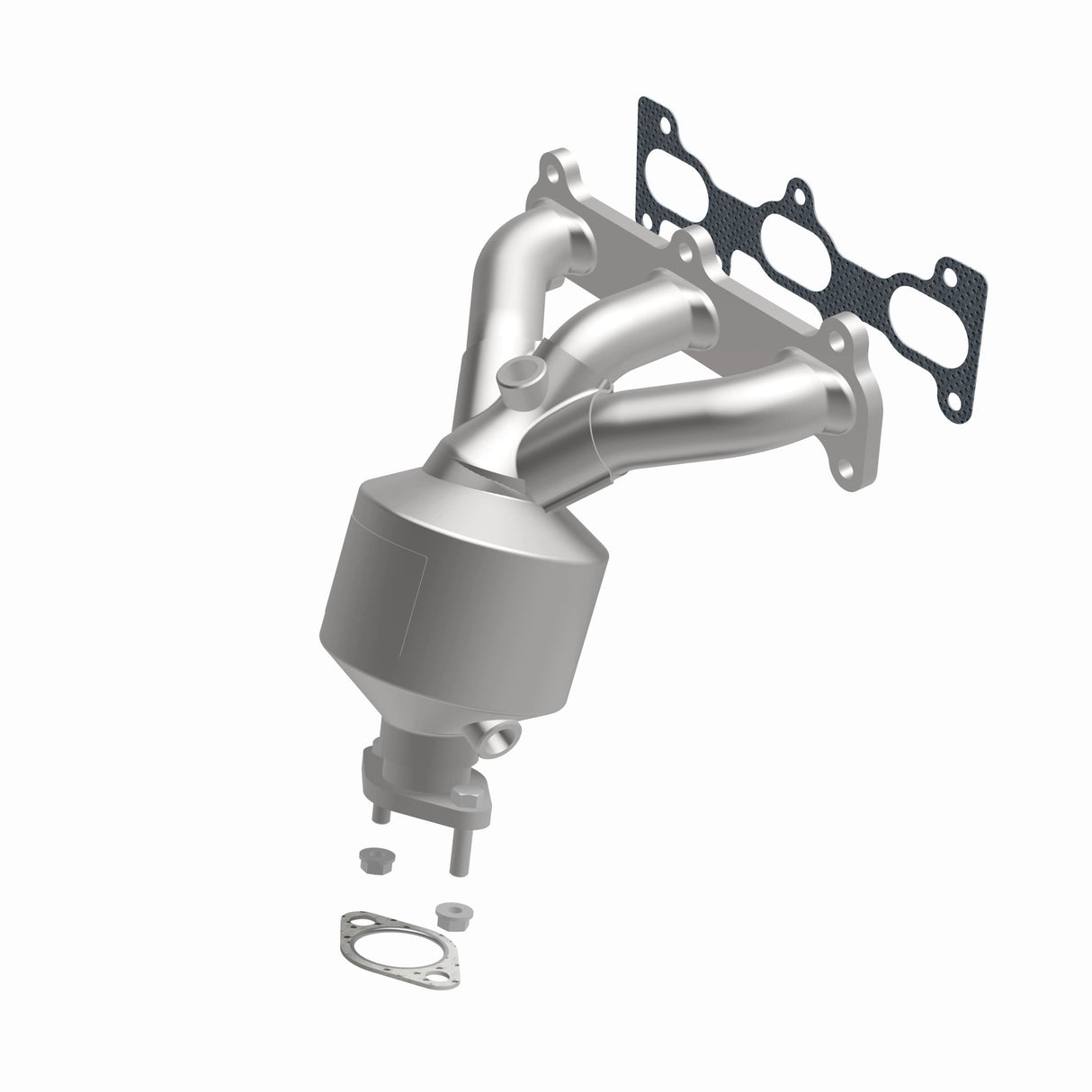 Catalytic Converter with Integrated Exhaust Manifold for HM Grade Federal / EPA Compliant Direct-Fit Manifold Catalytic