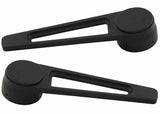 Fits 1960-1972 Chevrolet C10 Pickup; Billet Door Handle - Black - Pair BDH87BK