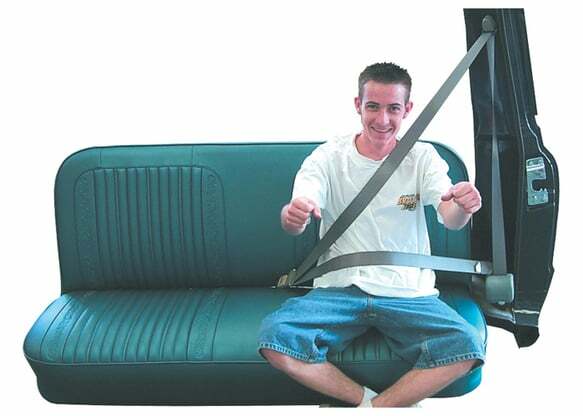 1959 Chevrolet 3B; Seat Belt Kit - 3 Pt - Black BELTKT4-2BLACK