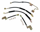 Jeep Steel Black Brake Hose Kit - BHK7