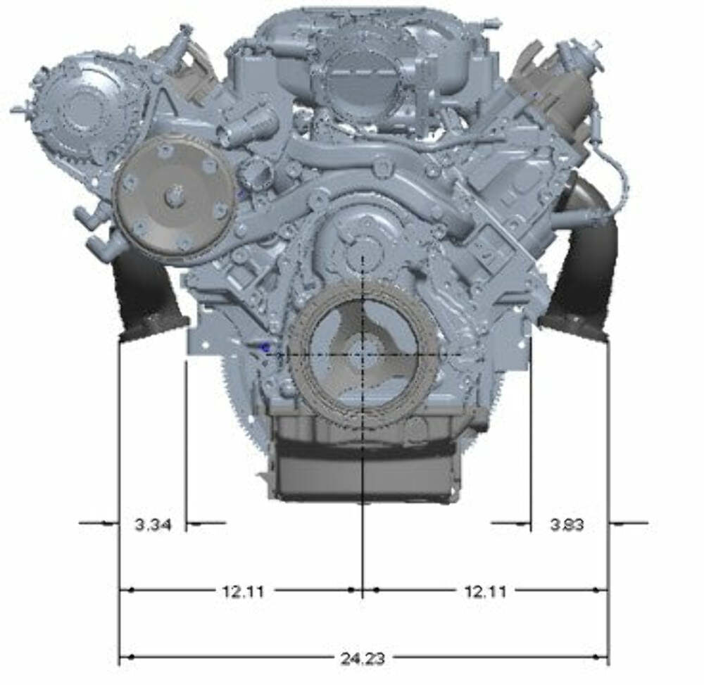LT Swap Exhaust Manifolds -Center Dump-Silver Ceramic-Multi-Fit-2.50-BHS5189