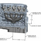 LT Swap Exhaust Manifolds -Center Dump-Silver Ceramic-Multi-Fit-2.50-BHS5189