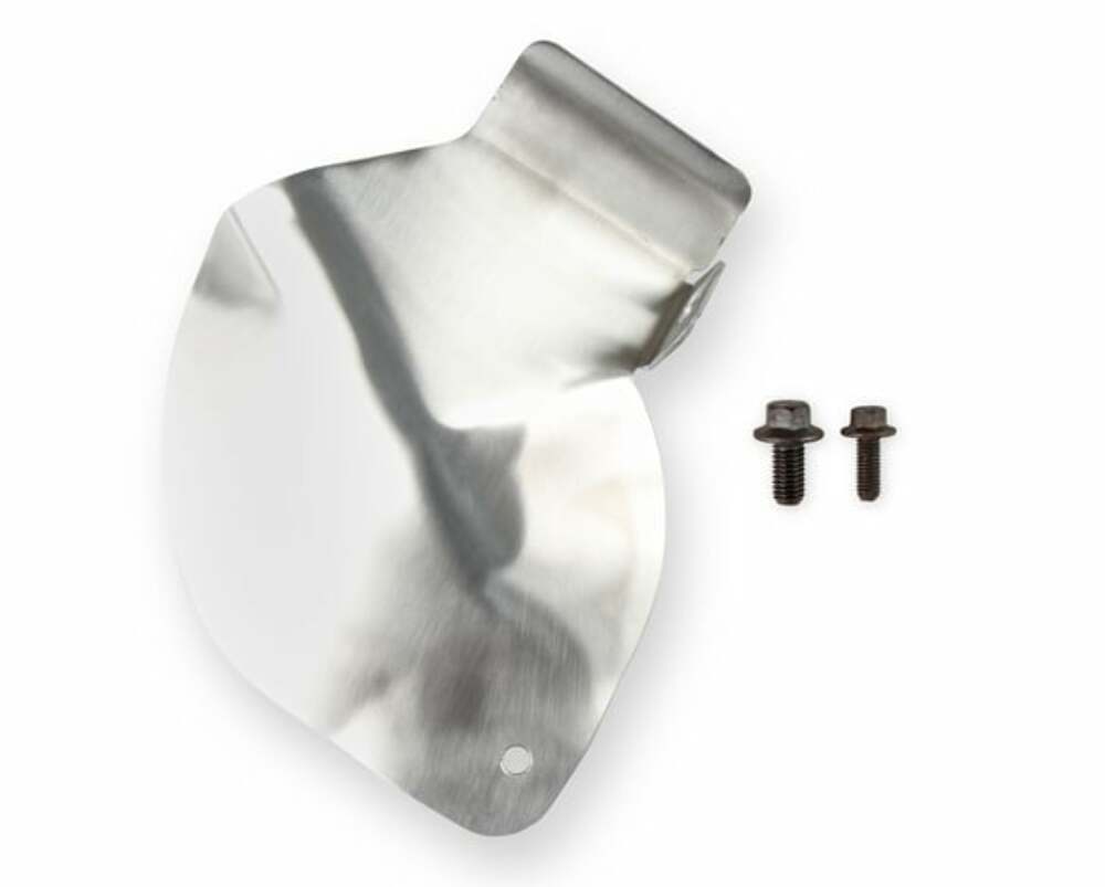 Hooker Fits GM LT BlackHeart Engine Starter Heat Shield-BHS519 black aluminum