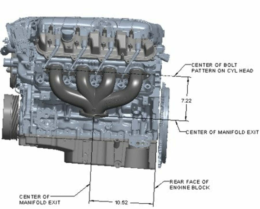 LT Swap Exhaust Manifolds -Center Dump-Black Ceramic-Multi-Fit-2.50-BHS5190
