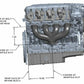 LT Swap Exhaust Manifolds -Center Dump-Black Ceramic-Multi-Fit-2.50-BHS5190