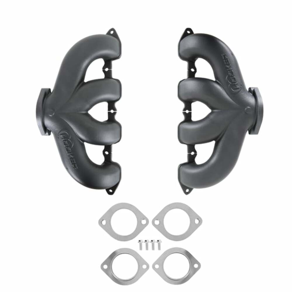 LT Swap Exhaust Manifolds -Center Dump-Black Ceramic-Multi-Fit-2.50-BHS5190