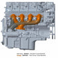 BlackHeart LT Swap Exhaust Manifolds-Rear Dump-Natural Cast - BHS5192