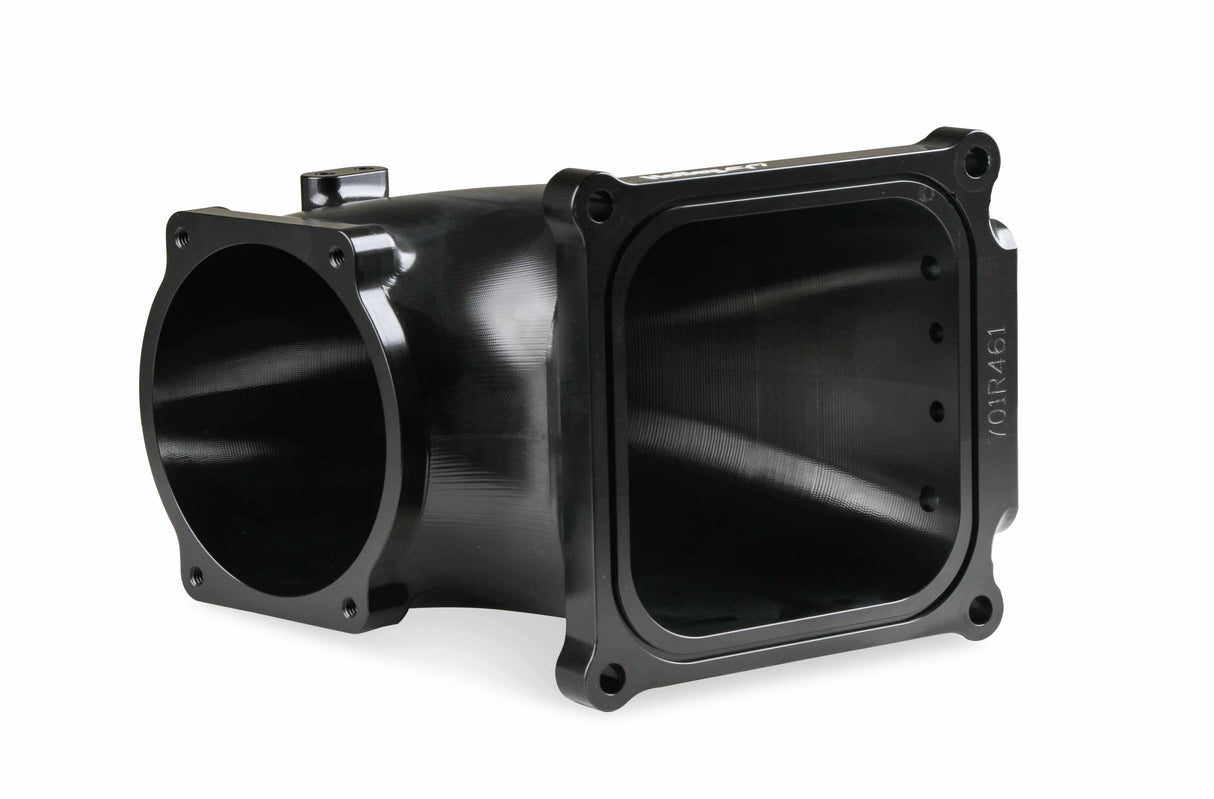 Holley EFI Billet 4500 EFI Throttle Body Intake Elbow-LS- Black Finish - 300-253BK