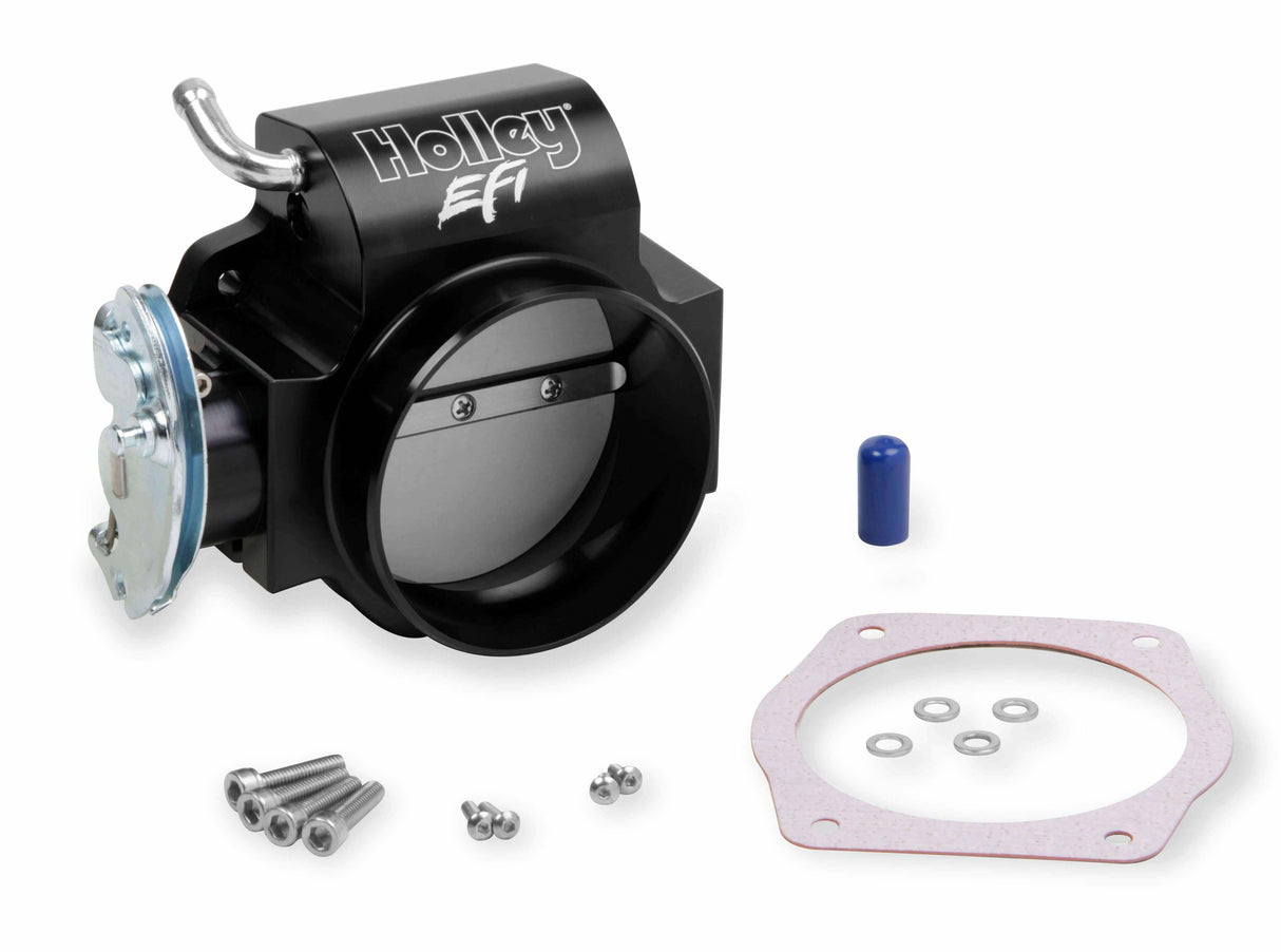 Holley EFI BILLET 90mm LS Throttle Body w/low RPM Taper - 112-589