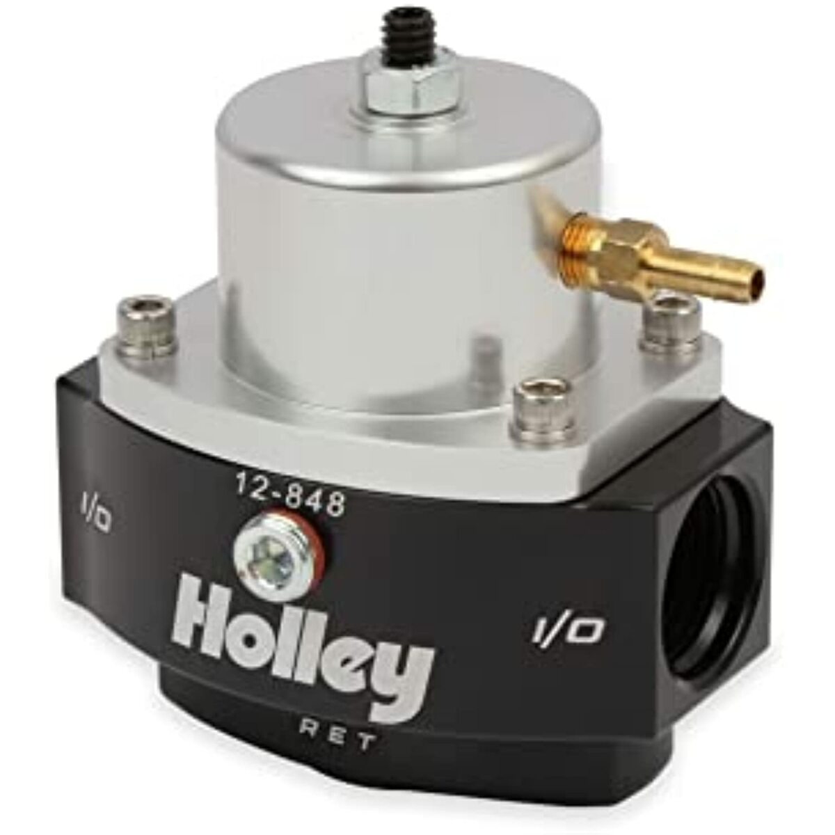 Holley Billet Bypass Fuel Pressure Regulator Kit 15-60 Psi W/Fittings & Gauge-12-848KIT