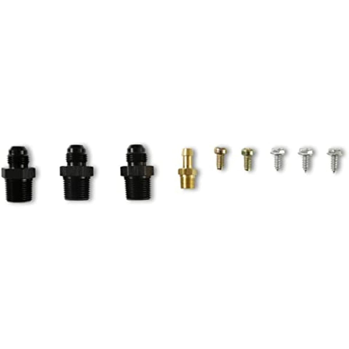 Holley Billet Bypass Fuel Pressure Regulator Kit 15-60 Psi W/Fittings & Gauge-12-848KIT