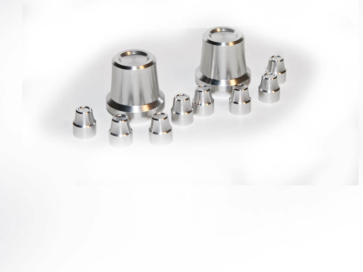 Billet Strut TowerCaps 10pc fits Ford Mustang Shelby 11-14 Drake BR3Z-7W13296-BL muscle car aluminum