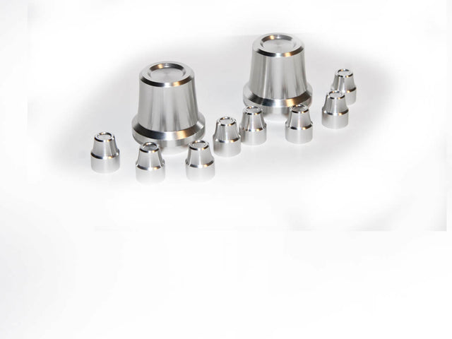 Billet Strut TowerCaps 10pc fits Ford Mustang Shelby 11-14 Drake BR3Z-7W13296-BL muscle car aluminum
