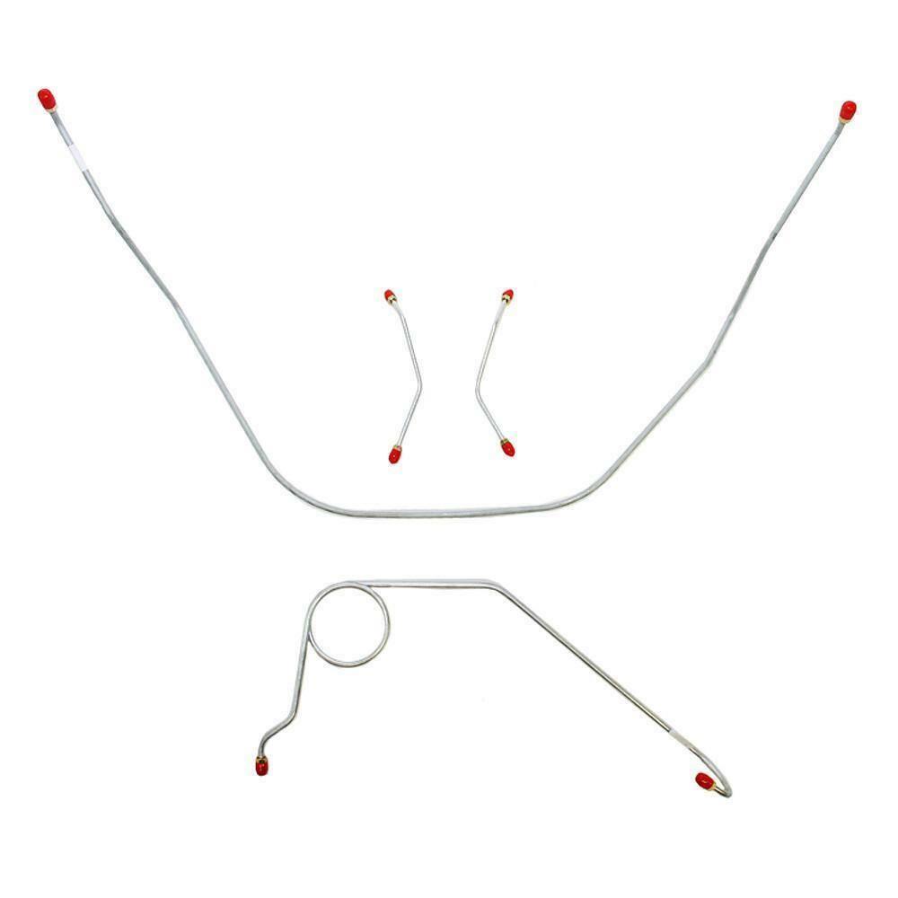 Front Brake Line Kit for 1958-1964 Chevy Bel Air disc brakes stainless steel