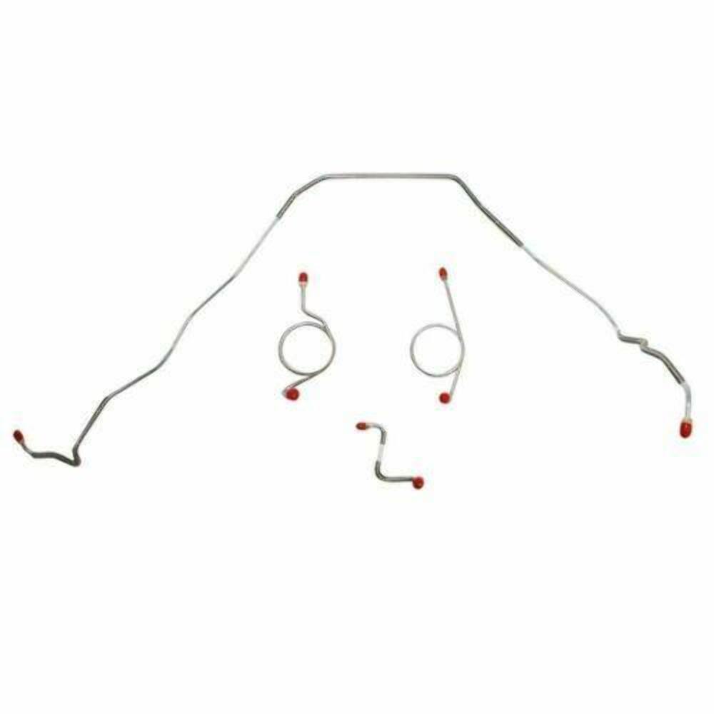 Front Brake Line Kit for 1967-1968 Chevy Bel Air drum brakes stainless steel