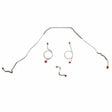 Front Brake Line Kit for 1967-1968 Chevy Bel Air drum brakes stainless steel