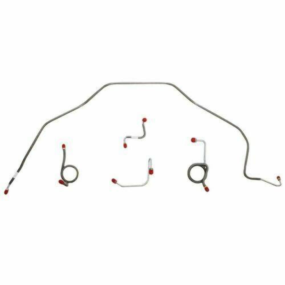 Front Brake Line Kit for 1969 Chevy Bel Air disc brakes stainless steel