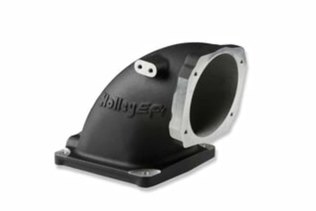 Holley EFI Black Cast Aluminum 4500 EFI Throttle Body Intake Elbow-Ls 300-248BK black aluminum