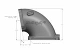 Holley EFI Black Cast Aluminum 4500 EFI Throttle Body Intake Elbow-Ls 300-248BK black aluminum