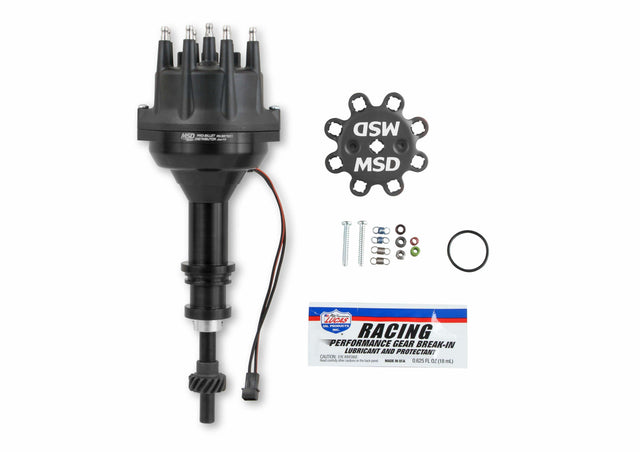 MSD ignition distributor for 1977-1979 Ford Mustang black steel anodized 857831