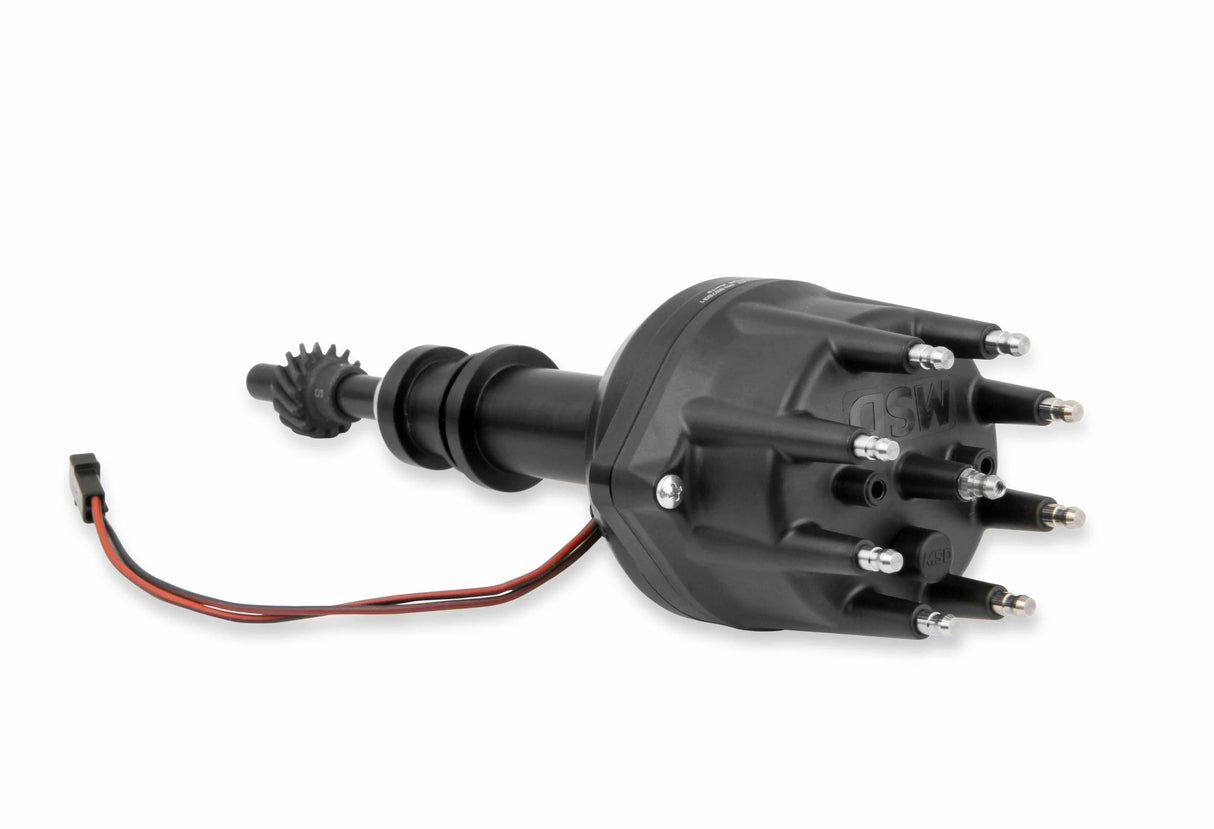 MSD ignition distributor for 1977-1979 Ford Mustang black steel anodized 857831