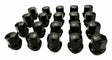 Black Lug Nut Kit for 2011+ Jeep Wrangler JL/Jeep Gladiator JT/WK/WL; M14 x 1.5 Threads-6509422BLK-CRN stainless steel