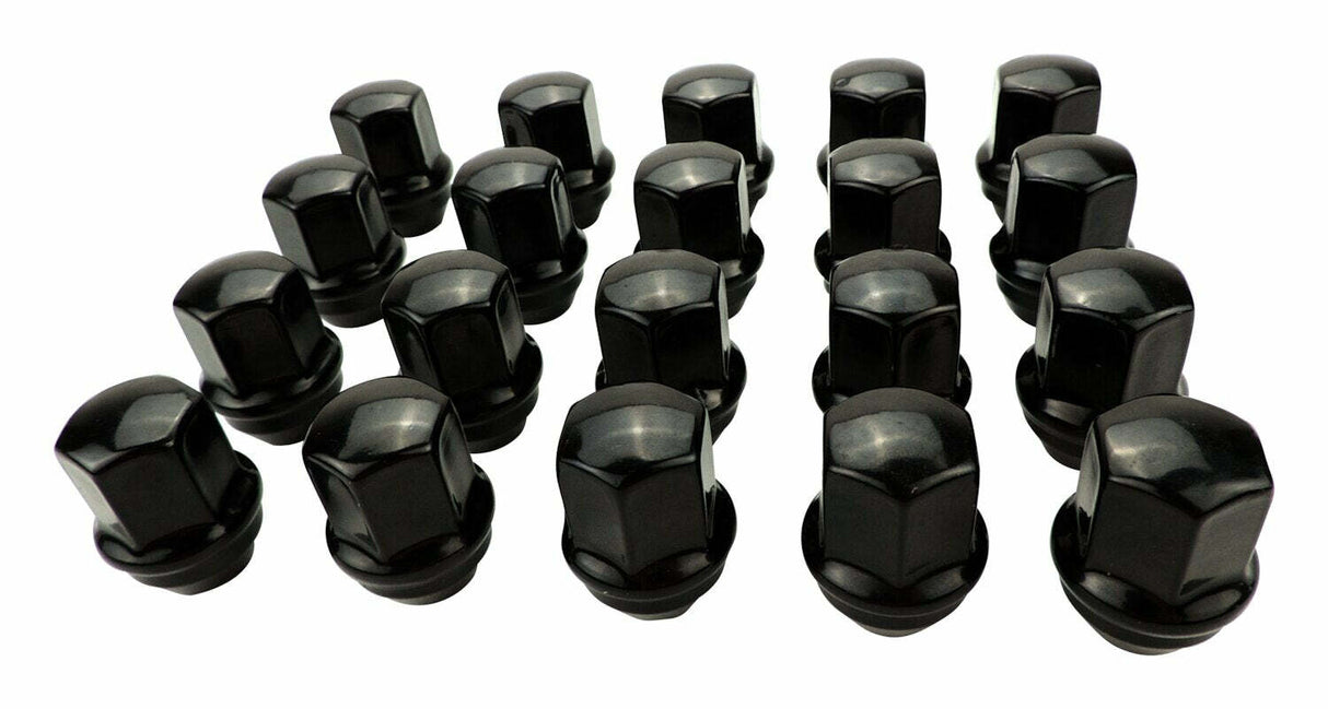 t Black Lug Nut Kit for 2011+ Jeep JL/JT/WK/WL; M14 x 1.5 Threads-6509422BLK-CRN Crown