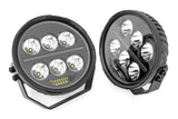 Black Series Halo LED Light Pair; White/Amber DRL; 6.5 Inch; Round 70805A