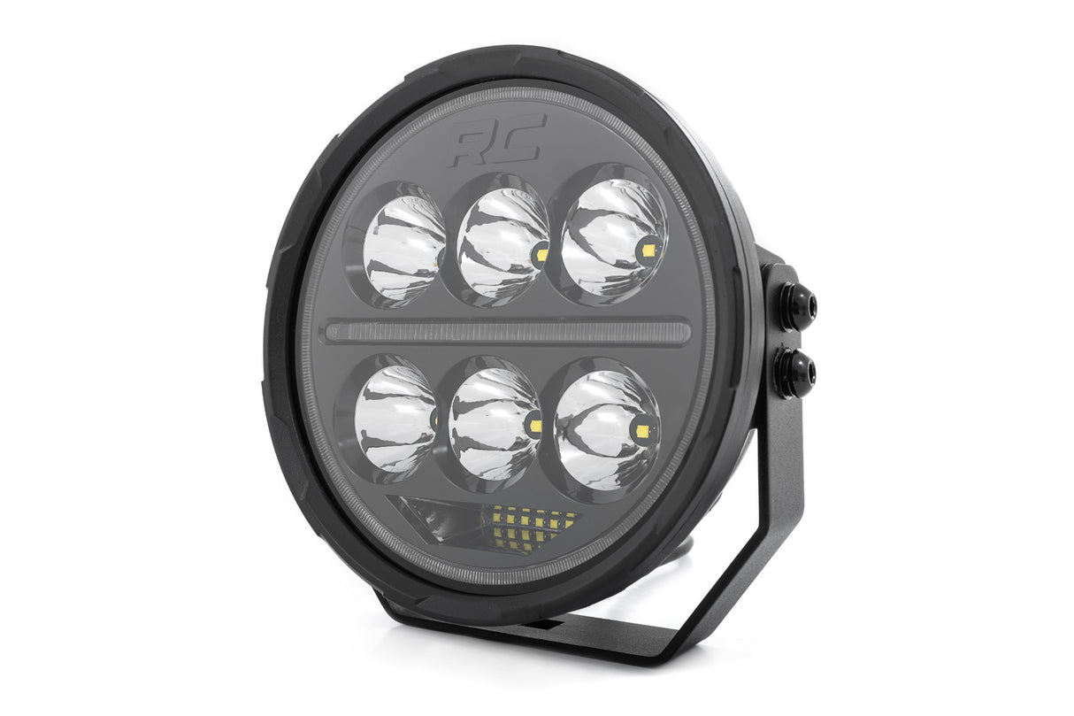 Black Series Halo LED Light Pair; White/Amber DRL; 6.5 Inch; Round 70805A