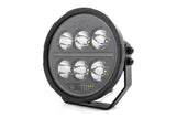 Black Series Halo LED Light Pair; White/Amber DRL; 6.5 Inch; Round 70805A