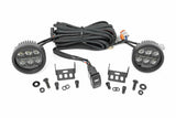 Black Series Round LED Light Pair; 3.5 Inch; Amber DRL 70900