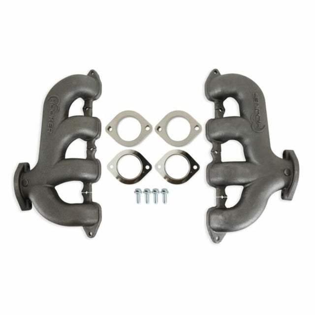 t BlackHeart LT Swap Exhaust Manifolds-Rear Dump-Natural Cast - BHS5192 Hooker