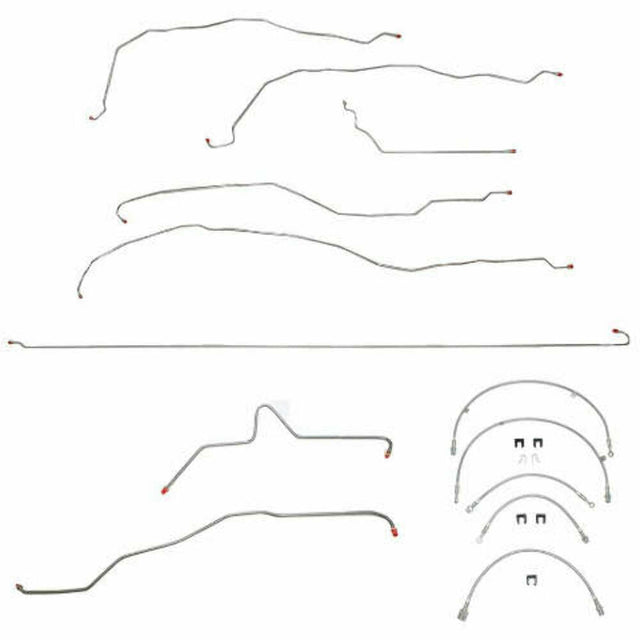 Brake Line for 2013 01-07 GMC Sierra 2500HD ABS short bed stainless steel