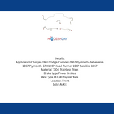 Brake Line for 1967 Dodge Charger