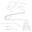 Brake Line for 2003-2005 Ram 3500 w/5.9L, , Ext Cab/; Complete AWABS ABS long bed stainless steel