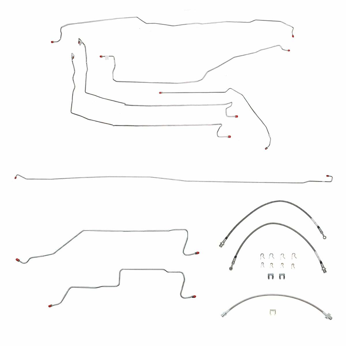 Brake Line for 2005-2006 05-07 Chevy Silverado 1500 ABS 4WD drum brakes stainless steel