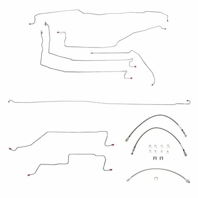 Brake Line for 2005-2006 05-07 Chevy Silverado 1500 ABS 4WD drum brakes stainless steel