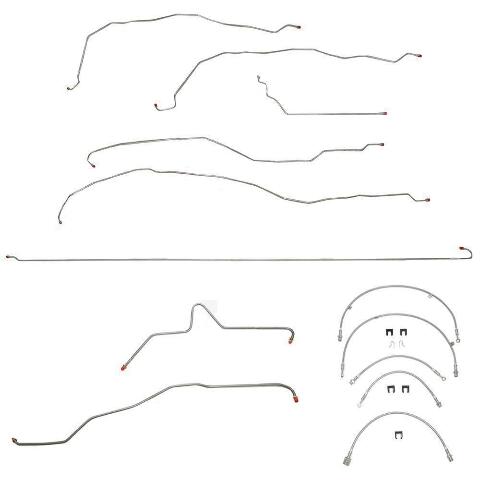01-07 Chevrolet Silverado 2500HD Brake Line & Hose Kit Crew Cab/Short Bed