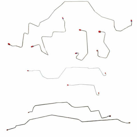97-01 Ford F-150 Brake Line and Hose Kit 4WD AWABS Disc Brakes