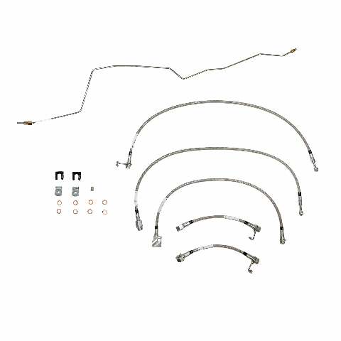 01-02 Dodge Ram 2500 Brake Lines & Hose Kit 4WD Ext Cab/Long Bed Disc Brakes Aut