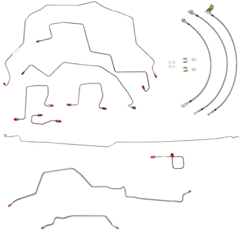 98-01 Dodge Ram 2500 Brake Lines & Hose Kit 4WD Ext Cab/Long Bed Non Dually