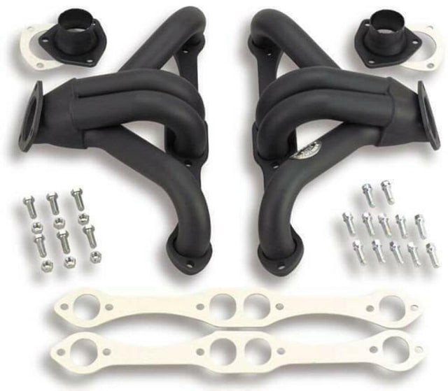 Hooker Super Competition Block Hugger Header -Painted 2100HKR for Corvette black