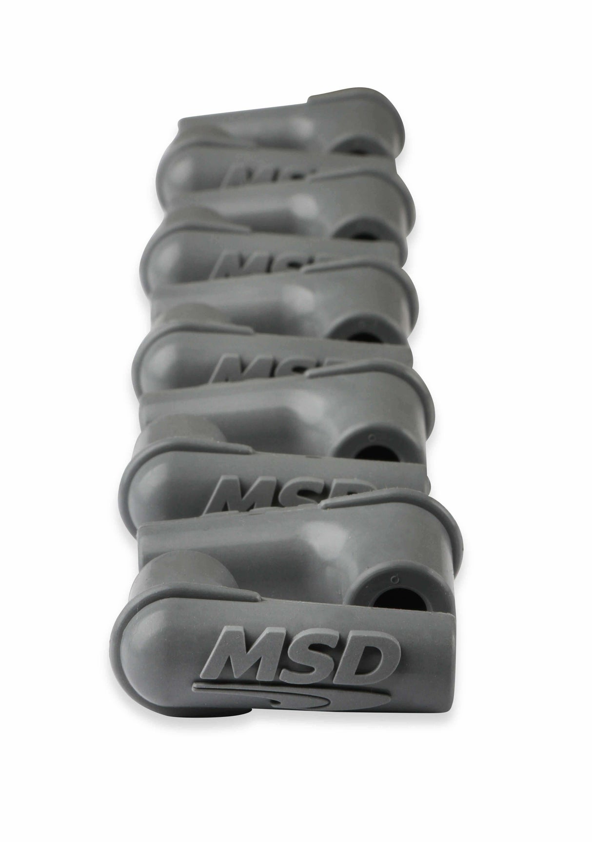 MSD spark plug wire set BOOTS-90-DEGREE-LOGO-SPARK-PLUG-GRAY-SILICONE-50EA-34514