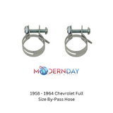 bypass hose fits 1958-1964 Chevy Full Size Corbin style 409 engine 348 engine BPH400 Shafer's Classic Reproductions
