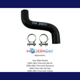 bypass hose fits 1958-1961 Chevy Full Size correct GM stamp Corbin style 409 engine 348 engine BPH401 Shafer's Classic Reproductions