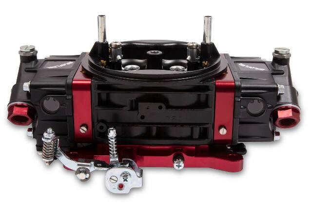 Quick Fuel BR-67332 850 CFM Race Carburetor Carb Red Black Double Pumper aluminum LED