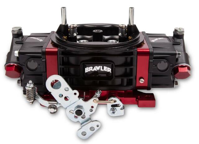 Quick Fuel BR-67332 850 CFM Race Carburetor Carb Red Black Double Pumper aluminum LED