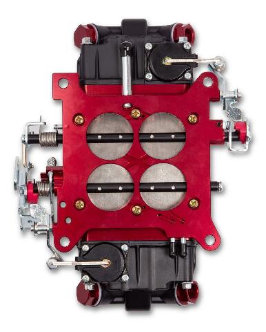 Quick Fuel BR-67332 850 CFM Race Carburetor Carb Red Black Double Pumper aluminum LED