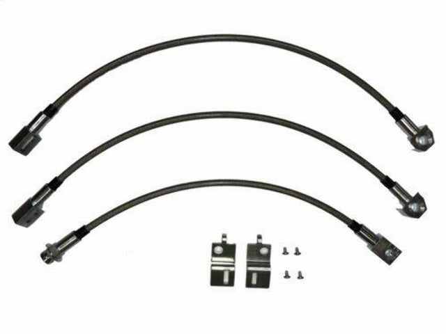 t Brake Hose Kit For 69-70 GM B-Body Kit Braided Stainless Fine Lines Fine Lines