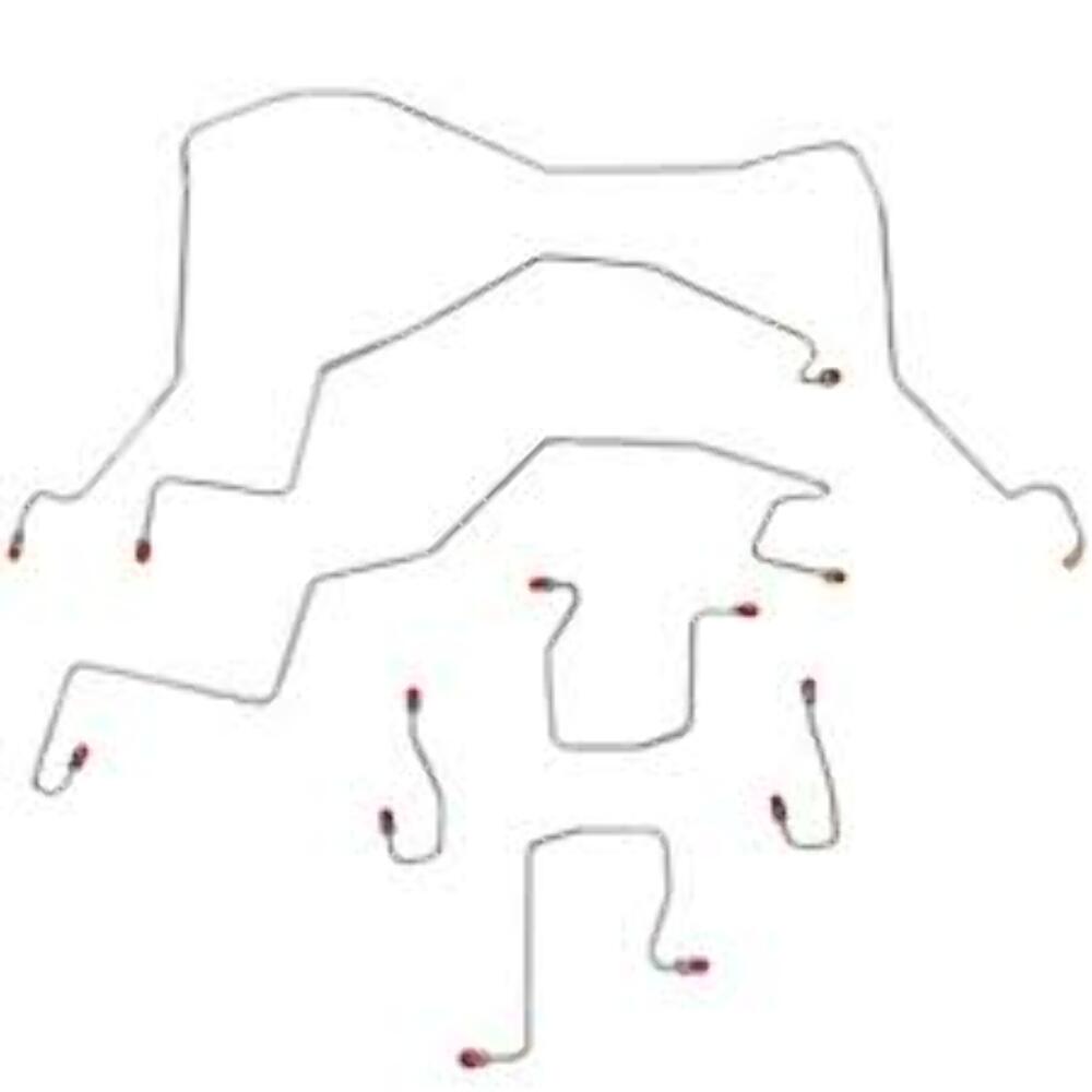 t Brake Line Kit For Dodge Ram 2500 98-01 4WD ShortBed ExtCab RWABS-CBK0048SS Fine Lines